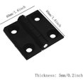thumbnail image 2 of 4 Pieces Flat Hinge Holes Folding Butt Black Ball Bearing Hinge Aluminum Exterior Hinges Stainless Steel Hinge Heavy Duty Door Hinge for Interior and, 2 of 5