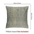 thumbnail image 4 of BANET Black and Beige Throw Pillow Covers, Pack of 2 Striped Decorative Pillow Case for Sofa Couch Chair Bedroom Modern Decor 18x18in, 4 of 7