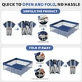 thumbnail image 5 of babyeap Foldable Baby Playpen,Playpens for Babies and Toddlers with Storage Bag,Indoor & Outdoor Baby Fence Play Pen Area,Navy Blue, 5 of 7
