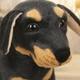 thumbnail image 6 of ​10in Premium Plush Dog Collectible - Hyper-Realistic Home Accent w/ Embroidered Safety Features Not a Toy | Handmade Decor Piece (Age 12+)​​ Black, 6 of 6