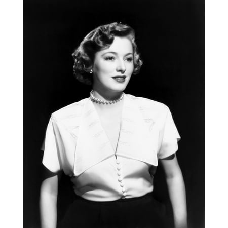 Chain Lightning Eleanor Parker In A Tissue-Faille Crepe Blouse 1950 Photo