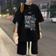 thumbnail image 3 of Conjunto de 2 piezas de chándal sencillo con diseño de gofre para hombre y mujer, camiseta y pantalones cortos de diseño urbano holgados de verano, ropa deportiva informal con diseño de parche, 3 of 5