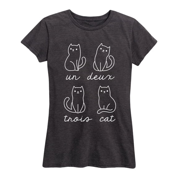 Instant Message - Un Deux Trois Cat - Women's Short Sleeve Graphic T-shirt