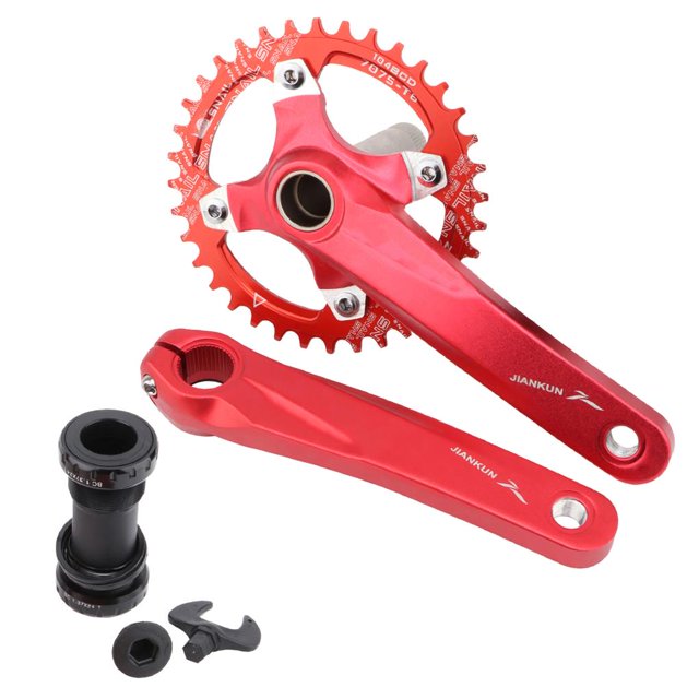 Greeniant Juego de manivela 32T 170 mm 104BCD Juego de brazo de manivela de una sola velocidad Brazo de manivela de bicicleta de montaña Ciclismo No.2 Greeniant OD010704-02