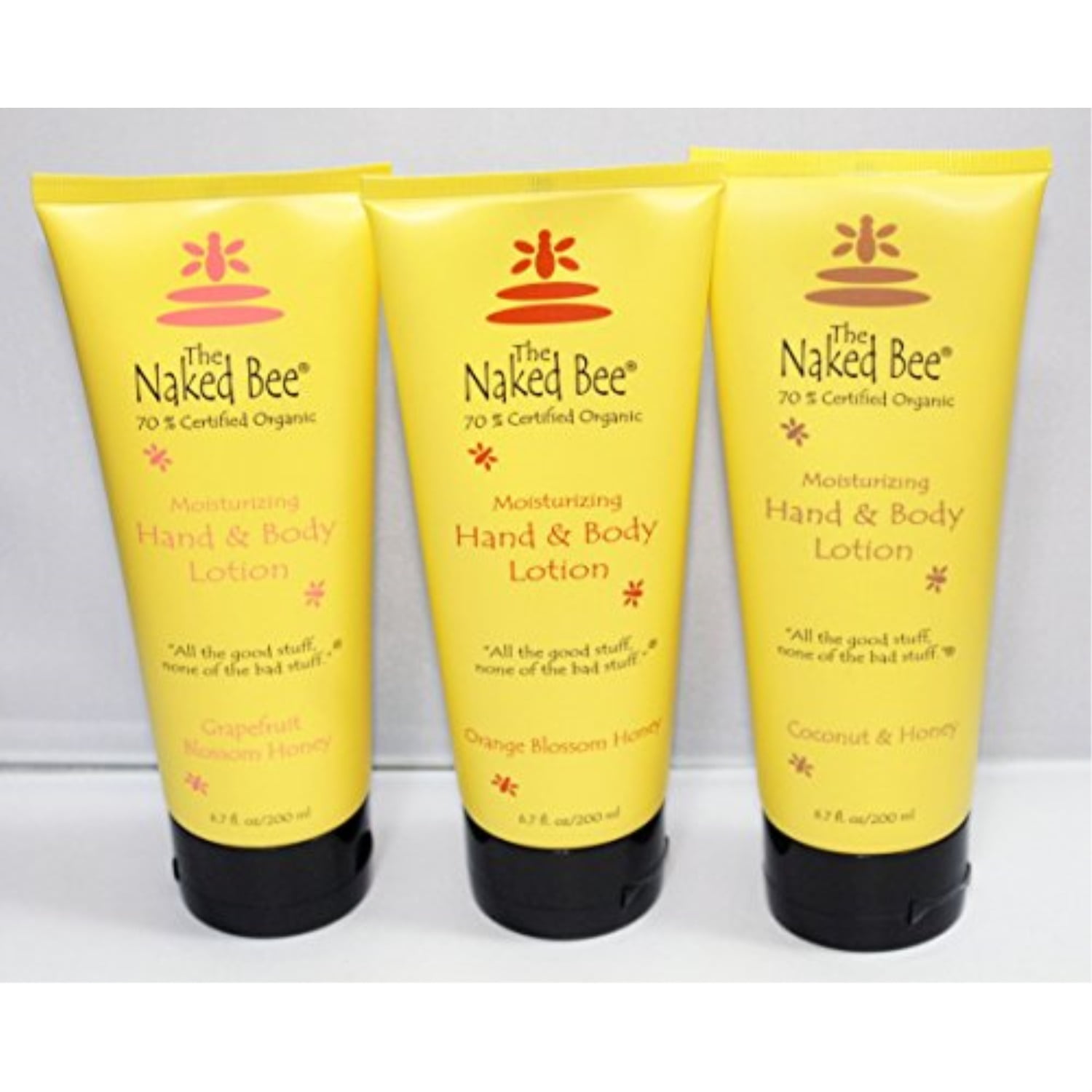 the naked bee orange blossom honey, grapefruit blossom honey and