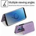 thumbnail image 3 of Design for Samsung Galaxy S9 Plus/S9+ Wallet Case,PU Leather Phone Cases with Screen Protector Card Holder,Stand Flip Shockproof Flip Protective Cover for S9plus Girls Women 6.2 inch Purple, 3 of 6