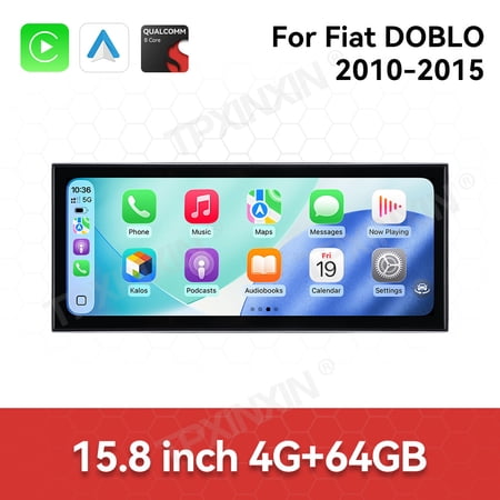 TPXINXIN 15.8 inch Android 15 Car Radio For Fiat DOBLO 2010-2015 HD Multimedia Video Player Navigation GPS DVD 4G DSP Stereo Bluetooth