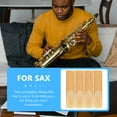 thumbnail image 1 of BESTYASH 20Pcs Alto Saxophone Reeds Khaki Color Sturdy Quality Woodwind Instrument Accessories, 1 of 6