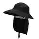 thumbnail image 4 of Sombrero para el sol Cuello con solapa Sombrero de malla Cordón ajustable para la barbilla Sombrero de pesca informal Sombrero de cubo para niñas Negro Fernando Sombrero de pescador de ala ancha, 4 of 8