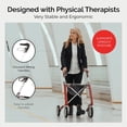 thumbnail image 4 of Andador ultraligero de carbono byACRE - Andador para adultos de 4,8 kg con 4 ruedas y asiento - Andador ligero con asiento y ruedas - Andador plegable con ruedas y asiento - Andador para adultos, 4 of 5