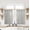Black-24"W x 20"L (Pack of 2), variant on Rv Curtains For Camper Windows Bottom Bunk Bed Sheer Linen Cafe Boho 2 Panels Kitchen 20 Inch Length Light Grey