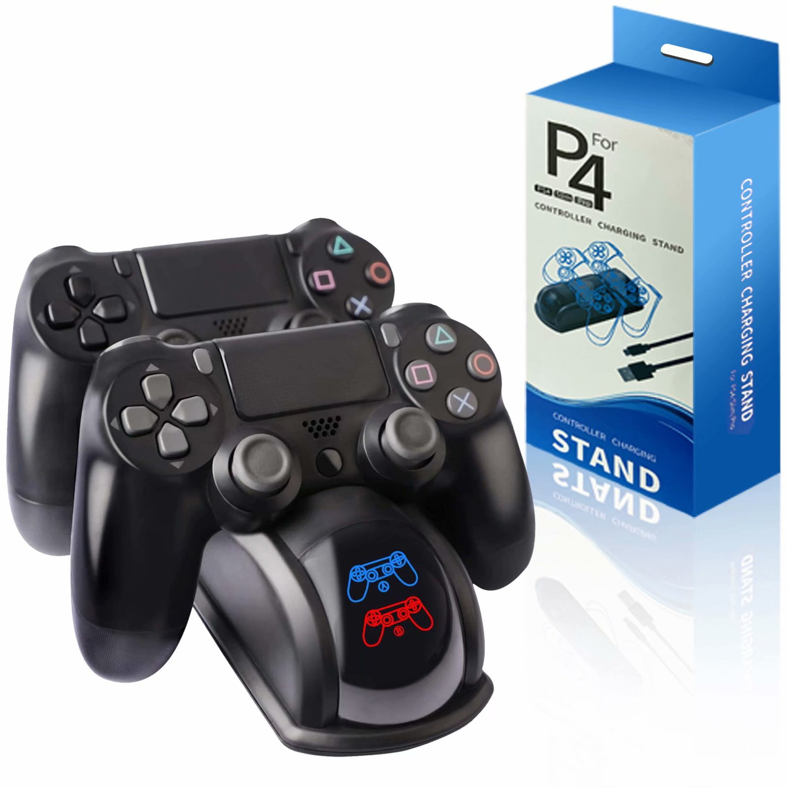 EBK PS4 Controller Charger, Controller Charger Station, Dual USB Fast