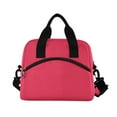 thumbnail image 3 of joogoo Rose Red Insulated Lunch Bags Reusable Cooler Box with Shoulder Strap, 3 of 6