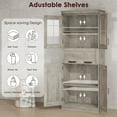 thumbnail image 5 of Tall Storage Cabinet with Adjustable Shelf - With 2-Doors Freestanding Pantry for Kitchen/Office/Laundry Room, 5 of 8