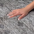 thumbnail image 3 of Addison Rugs Dream Shag Premium Machine Washable Transitional Cultural, Diamond Gray Rectangle Rug, 8' x 10', 3 of 8