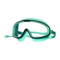 thumbnail image 2 of Gafas de natación Colamx con tapones para los oídos antivaho azul negro, 2 of 8