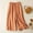 Orange, variant on Generic Women's Fashion Culottes Linen Cropped Yoga Wide Leg Pants Elastic Waist Casual Solid Comfy Loose Trousers with Pockets