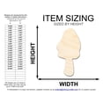 thumbnail image 2 of Unfinished Morel Mushroom Silhouette 8" / 1/8", 2 of 3