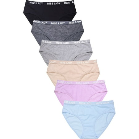 

247 Frenzy Women s Essentials PACK OF 6 Cotton Stretch Bikini Panty Underwear LP6139CK2