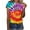 Multicolor#2, variant on VBTAPA Womens Tie Dye T-shirt Short Sleeve Novelty Graphic Tees Trendy Summer Going Out Blouse Tops Daily Sales Multicolor XXL