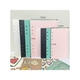 thumbnail image 2 of A5/A6 6 Pcs Pages de Reliure Séparateur PP Planche de Recharge Journal Carnet Pages d'Index, 2 of 5