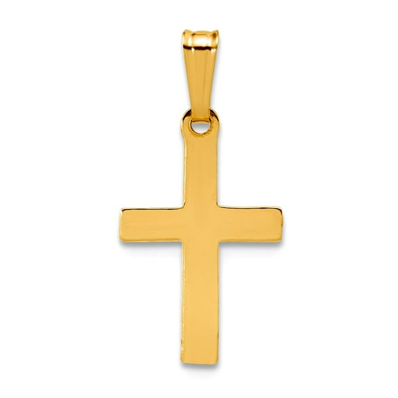1/20 14k Gold Filled 10 X 16mm Flat Religious Faith Cross Pendant Necklace Pendant for Women