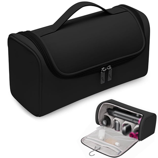 Funda de viaje para secador de pelo Linpr, bolsa de almacenamiento portátil, negra