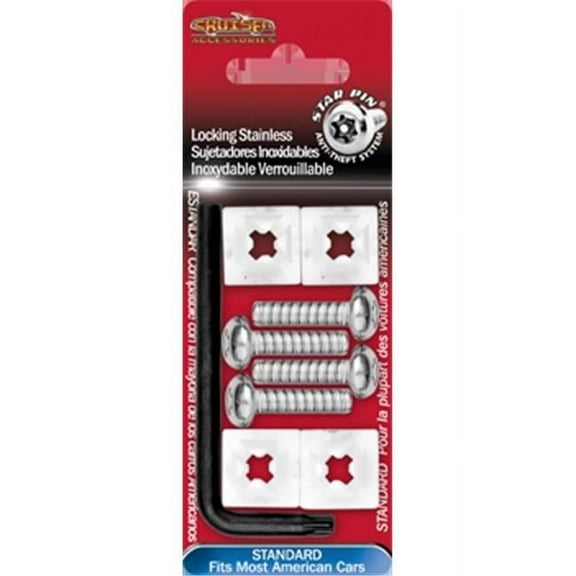 Cruiser Accessories Locking Fasteners- Standard-Stainless Star Pin-