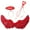 Red, variant on TiaoBug Angel Feather Wings with Headband Fairy Stick Accessory Set for Themed Party Fancy Dress-up White L