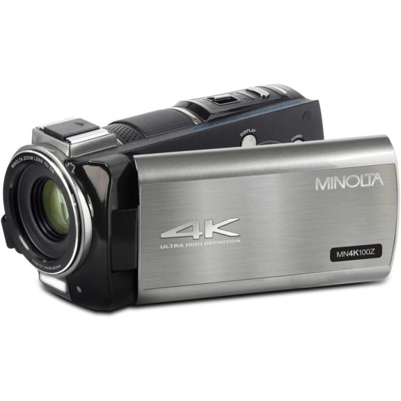 Cámara de video Minolta MN4K100Z 28 MP 4K pantalla táctil de 3,5"