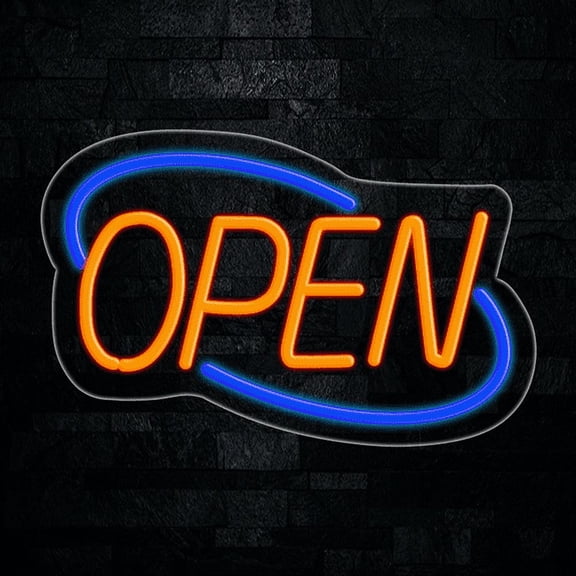 Open-LED Neon Sign 22"L x 14"H #30153BO