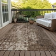 thumbnail image 6 of Addison Rugs Chantille Indoor/Outdoor Transitional Ikat Chocolate Washable Rectangle Rug, 9' x 12', 6 of 6