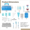 thumbnail image 5 of 236 Pcs Cake Decorating Kit with 3-Layer Storage Box, Baking Tools Including Piping Tips, Reusable Pastry Bags, Scrapers, and Couplers, Baking Supplies for Cupcake Decorating, Pastry Designs, 5 of 6