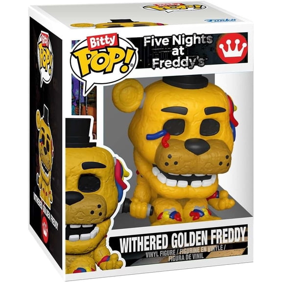 (New without box) Funko Five Nights at Freddy's Bitty POP! Withered Golden Freddy Micro Figure