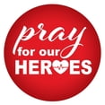 thumbnail image 1 of Beistle BT062 2 in. Pray for Our Heroes Button, Red, 1 of 1