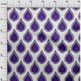 thumbnail image 3 of oneOone Georgette Viscose Purple Fabric Block Craft Projects Decor Fabric Printed By The Yard 42 Inch Wide-B7, 3 of 5