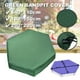 thumbnail image 3 of Naiovety Cubierta hexagonal resistente y duradera para arenero, protección a prueba de polvo para arenero fabricada con Oxford 210D Ropa Deportiva, Zapatos verde 180*150cm, 3 of 6