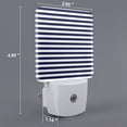 thumbnail image 2 of Uemuo Navy Blue And White Stripes Night Light, Night Lights Plug into Wall, Dusk to Dawn Sensor Warm White Led Night Light 0.5W-US, 2 of 9