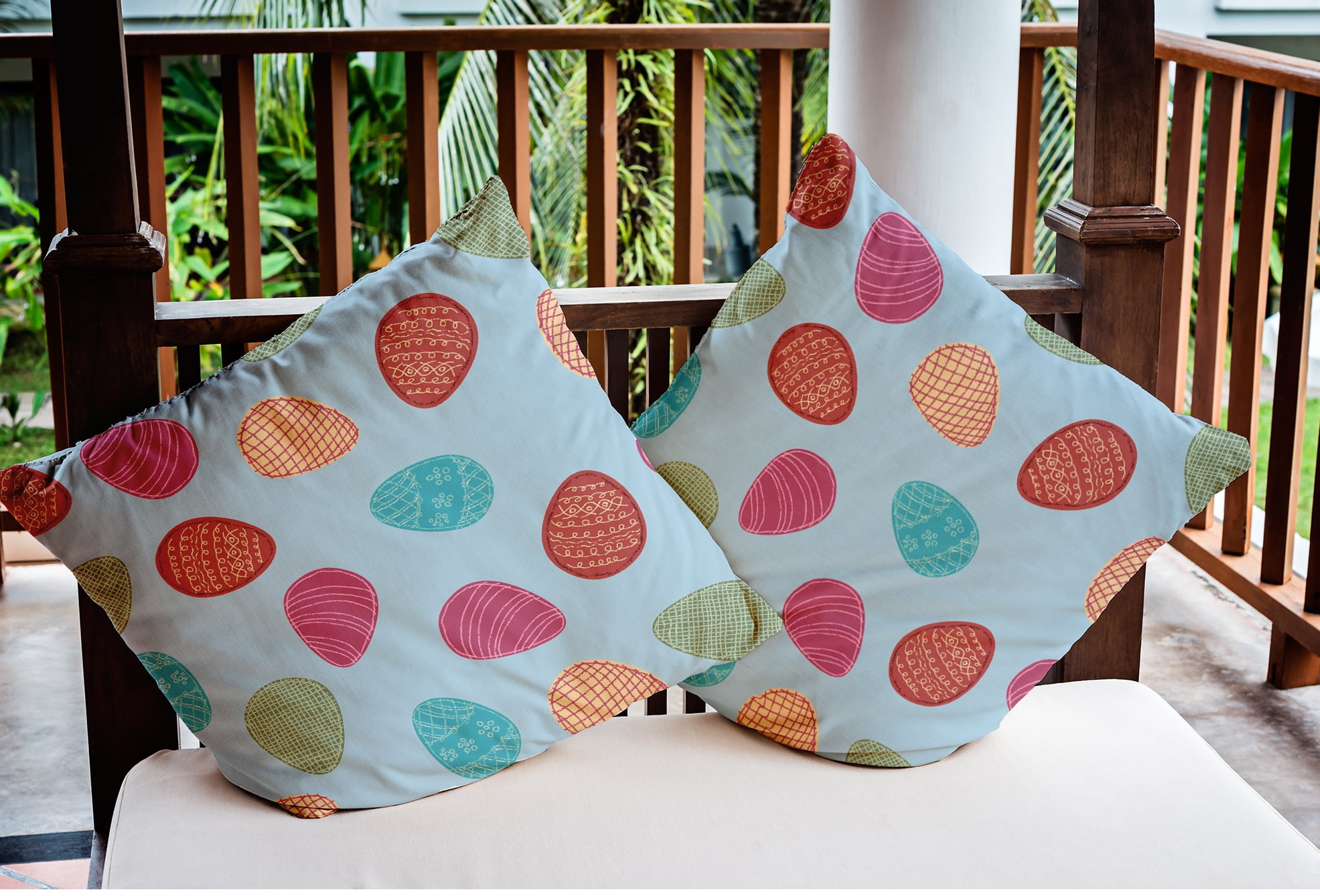 Simply Daisy 20" x 20" Easter Polyester Throw Pillow