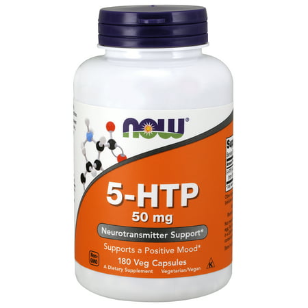 NOW Supplements, 5-HTP 50 mg, 180 Veg Capsules (The Best 5 Htp Supplement)