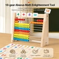 thumbnail image 5 of EGNMCR Wooden For Kids With Number Cards Math Learning Educational Toy puzzle hoop, 5 of 5