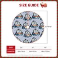 thumbnail image 2 of Salouo Police Car Christmas Tree Skirt 36" Farmhouse Christmas Decorations Snowman Xmas Tree Skirt Tree Mat for Holiday Party Decor, 2 of 8