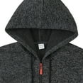 thumbnail image 4 of SuTry Men's Solid Color Hooded Cardigan Loose Casual Sports Sweatshirts with Zipper Drawstring Long Sleeved Suitable for Sports(Dark Gray,XL), 4 of 7