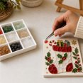 thumbnail image 6 of Christmas Sea Glass Mosaic Art Kit, DIY Sea Glass Art Kits for Adults, Multiple Designs Handmade Mosaic Art Kits for Tabletop, Home, 6 of 6