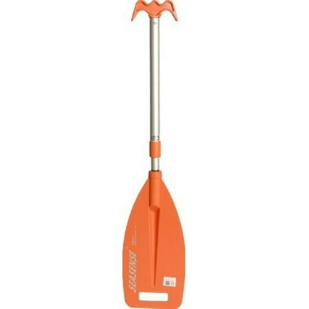SeaSense 32" to 42" Telescopic Mini Paddle with Hook, Orange