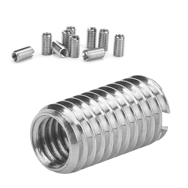 10 Pcs Inserts de Filetage Mâle Femelle Écrou Réducteur Outil de Réparation en Acier Inoxydable Matériel Industriel