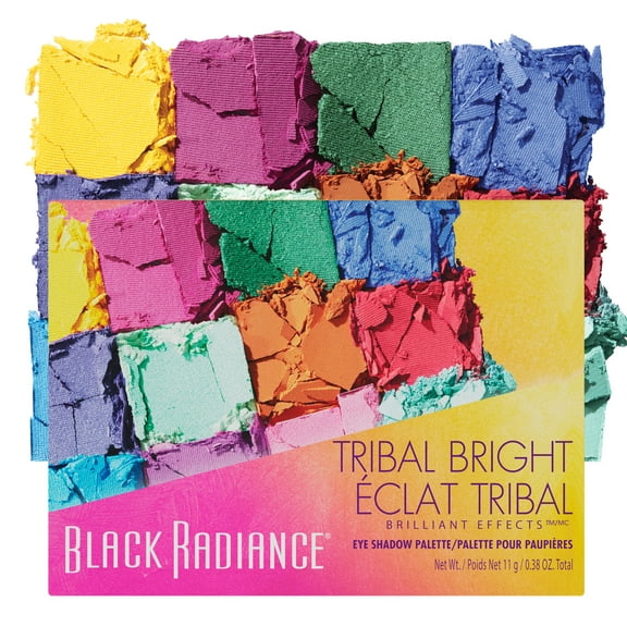Black Radiance Brilliant Effects 12 Pan Eye Shadow Palette - Tribal Bright