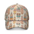 thumbnail image 2 of Retro Tribal Baseball Cap – Vintage Artistic Boho Ink Style Dad Hat with Geometric Abstract Sketch Print, 2 of 5