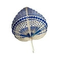 thumbnail image 5 of Sharprepublic Bamboo Hand Fan Cooling Supplies Manual Chinese Weaving for Party Women Home Dark Blue, 5 of 8