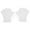 White, variant on KALLORY Swim Paddles Paddle Shape 1 Pair 7.9x7.9in